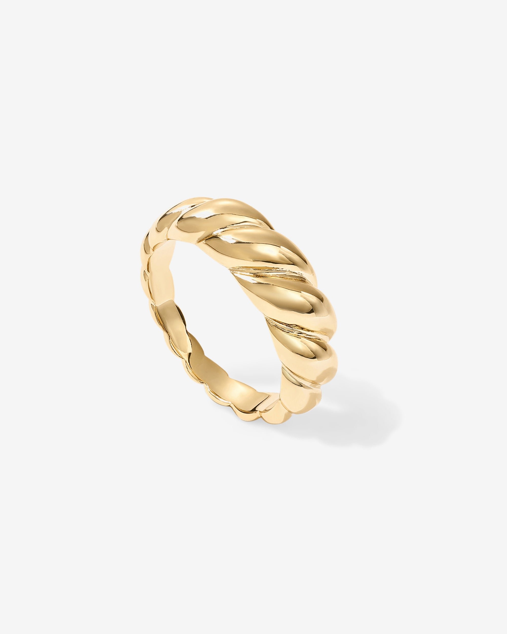 Croissant Ring, 14k Plated Gold