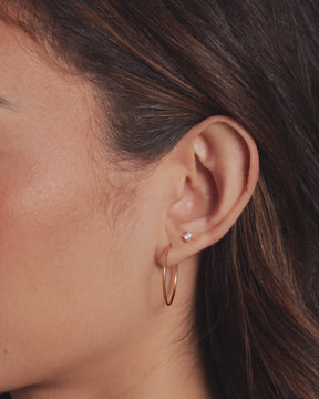 The Glitz Room- Infinity Hoops - Gold Plated Earrings
